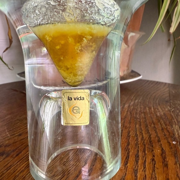 Vintage blown glass la Vida mushroom oil lamp - Picture 3 of 7